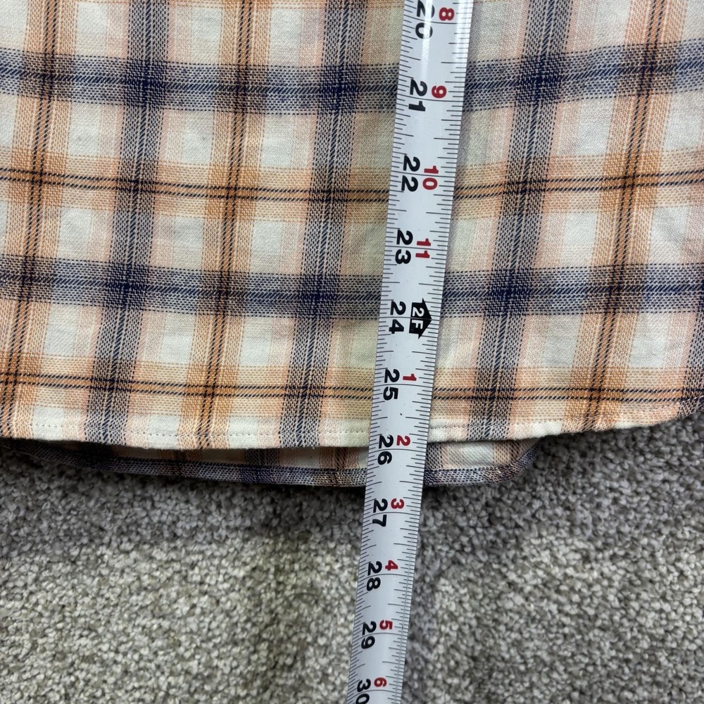 Duluth Trading Co Shirt Womens Small Multicolor Plaid Flannel Henley Long Sleeve - Picture 5 of 6